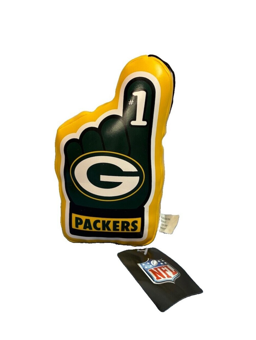 Rare Green Bay Packers NFL Number One #1 Game Hand Good Stuff Stuffed Toy 6"
